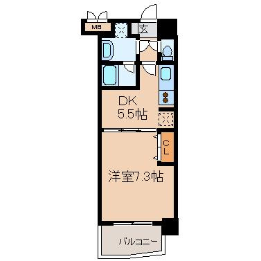 【間取り】 | 南森町プライマリーワン