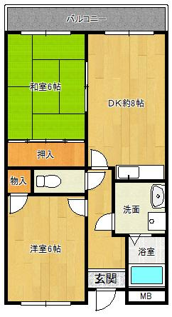 らぽーるⅡの間取り|らぽーるⅡ
