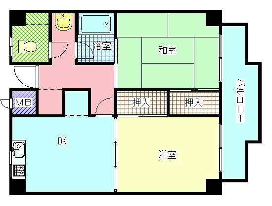 ガーデンハイツ鳳の間取り