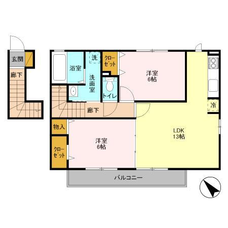 サンモールＡ棟の間取り