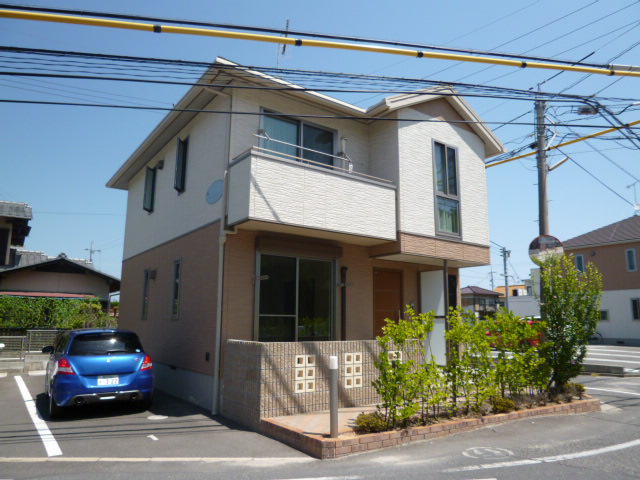 倉敷市福島のアパートの外観