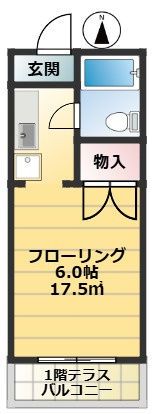 美玉荘の間取り|賃貸アパート【美玉荘】