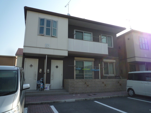 倉敷市白楽町のアパートの外観