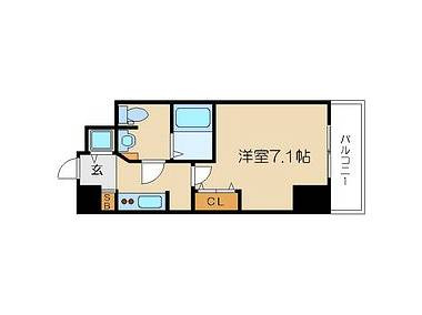 【間取り】 | エスライズ御堂筋本町