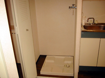 【洗面所】 | ルミエールマゴジⅢ | 洗濯機置き場です