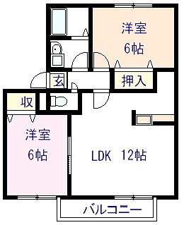 【間取り】 | オアゼ・二色Ⅰ番館