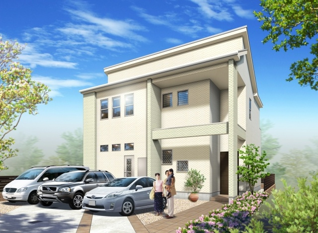 泉北郡忠岡町高月南　新築一戸建ての外観|外観イメージパース