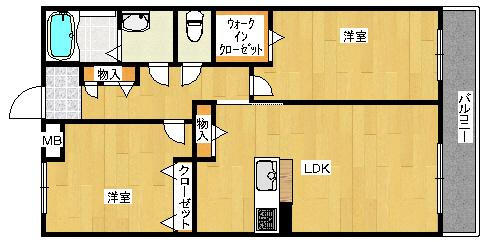 パルティールⅢの間取り