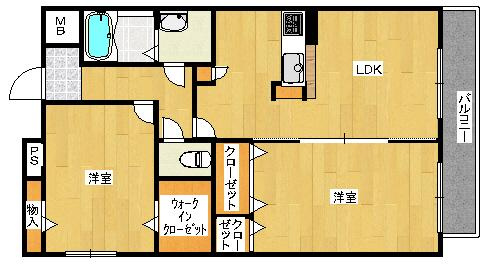 パルティールⅢの間取り