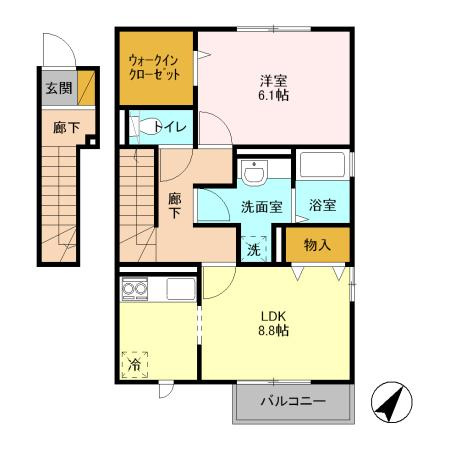 パティオ藤代Ⅱの間取り