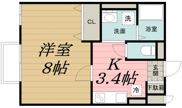 グランモア登戸　弐番館の間取り