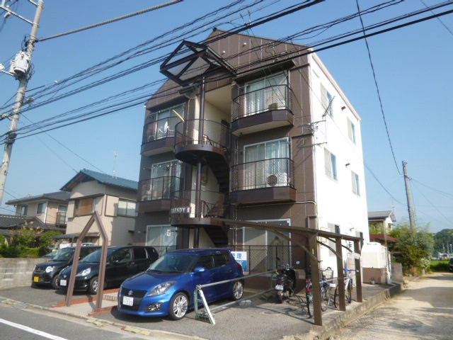 倉敷市松島の賃貸マンションの外観