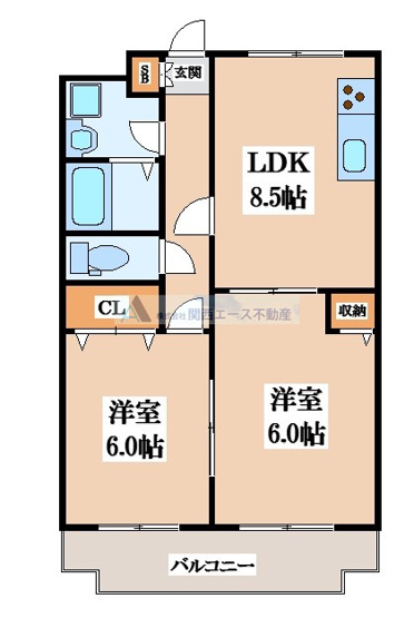 【間取り】 | コーポニシヨシ|近鉄奈良線・けいはんな線どちらも利用可能の好立地！|