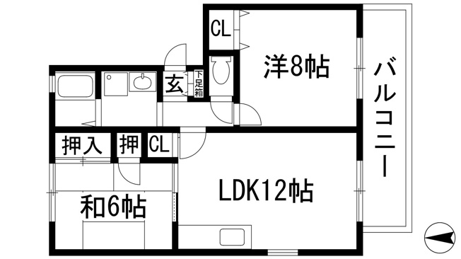【間取り】 | フォンテーヌ2