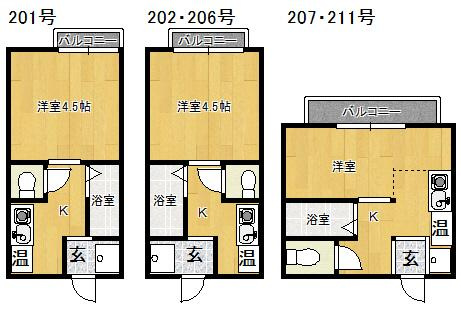 ハイツKAMIの間取り