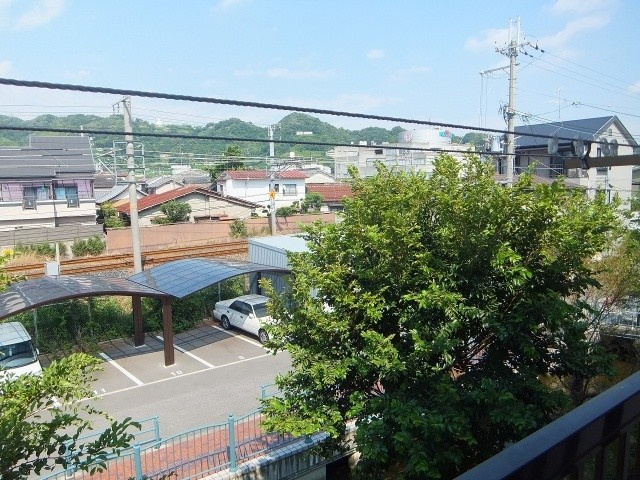 ハイツ河田2のバルコニー