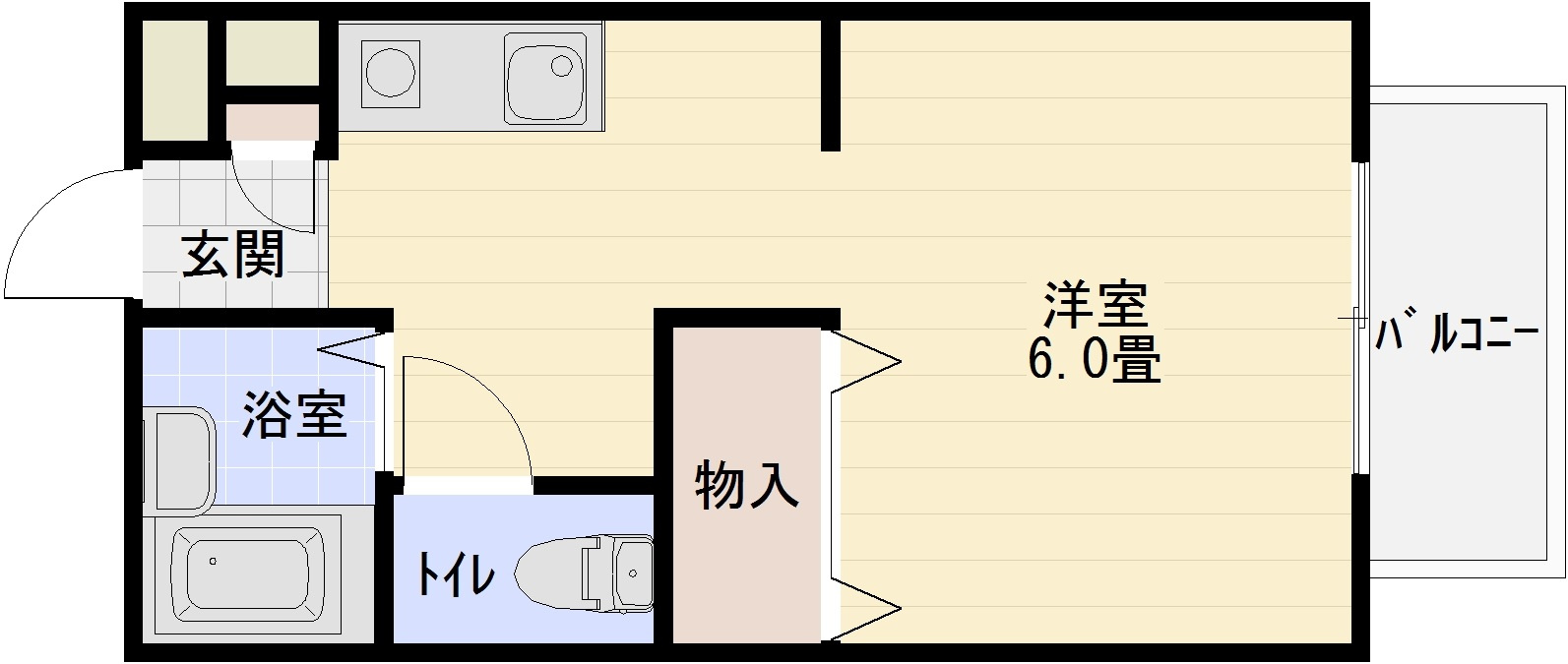 ハイツ河田2の間取り