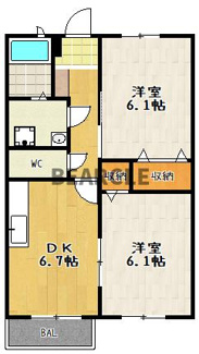 【間取り】 | メゾンエスポワールⅡ