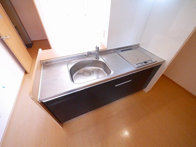 ラルーチェⅠのキッチン|IHコンロ二口付きのシステムキッチン