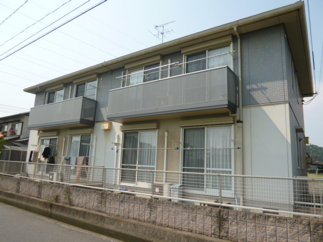 倉敷市玉島乙島のアパートの外観