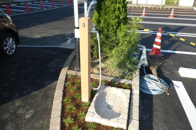 倉敷市真備町箭田のアパートのその他共用部分|ペット用足洗い場