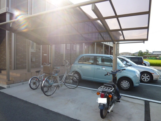 倉敷市茶屋町のアパートのその他共用部分|自転車置き場