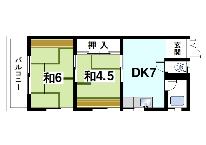 清山荘の間取り|畳が心地よい和室があります