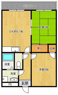 【間取り】 | らぽーるⅠ | らぽーるⅠ