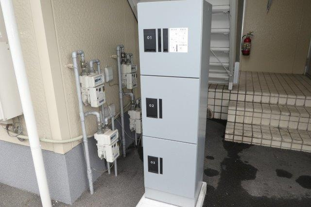 倉敷市中庄のアパートのその他共用部分|宅配ボックス完備