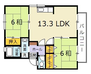グランドール真和Ⅰの間取り
