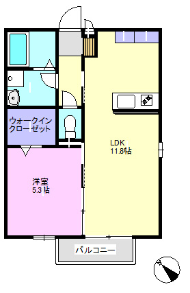 クレールⅥＡの間取り