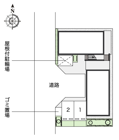 【区画図】 | レオネクストリトルスクウェア | ☆全室角部屋設計☆