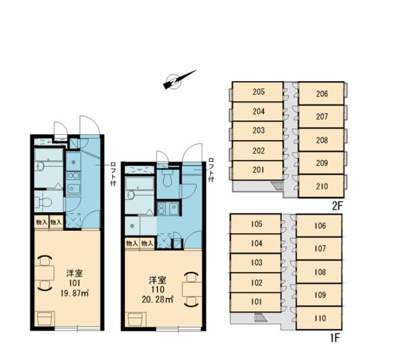 【区画図】 | フラワーガーデンⅠ