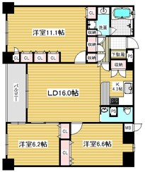 【間取り】 | リーガル梅田Ⅱ