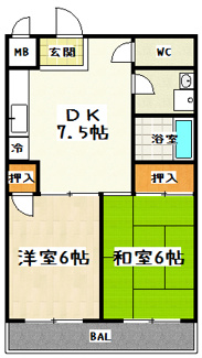 【間取り】 | 沢町ハイツ