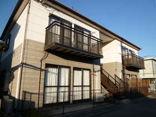 倉敷市日吉町のアパートの外観