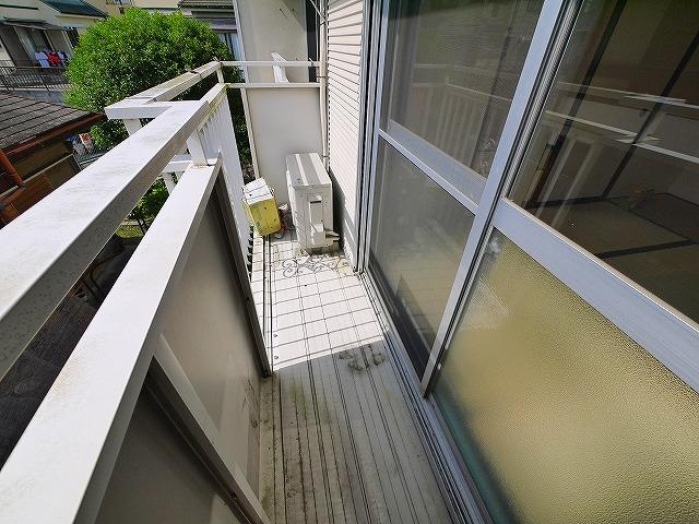 和幸ハイツAのバルコニー|落ち着いた時間を過ごせるバルコニーです