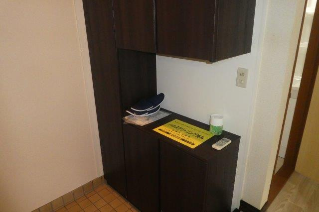 サンパレスフジタの玄関|シューズボックス