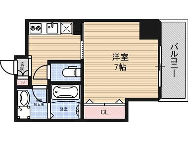 【間取り】 | レジデンス心斎橋