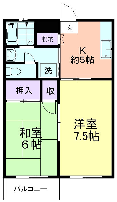 コーポ萩原の間取り