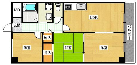 ヤマダマンションの間取り|ヤマダマンション