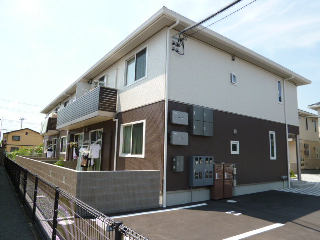 倉敷市茶屋町のアパートの外観