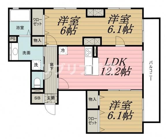 グレイス若草の間取り