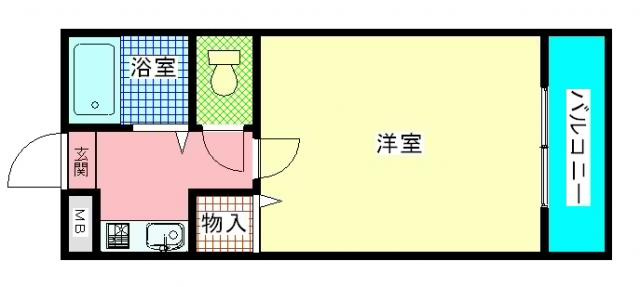 ハイツアズールの間取り