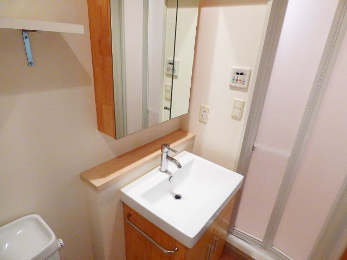 クレスティア天神サウスの独立洗面台|クレスティア天神サウス（1K）センスのいい洗面台