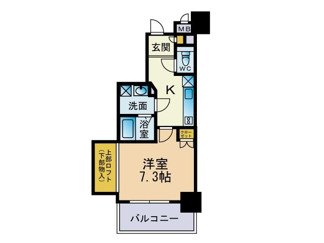 アクタス天神アネックスⅡの間取り|アクタス天神アネックスⅡ　間取り