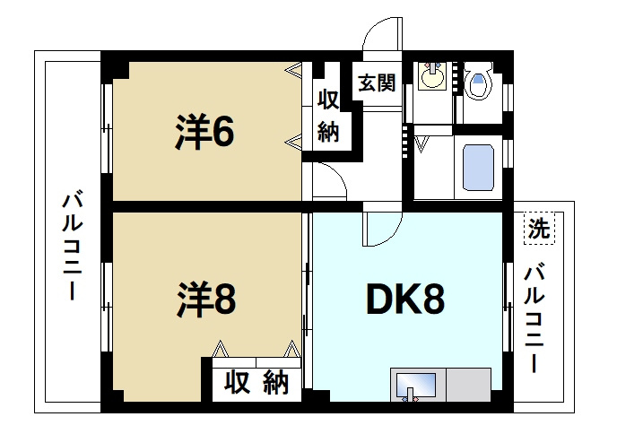 サンハイツ上村の間取り