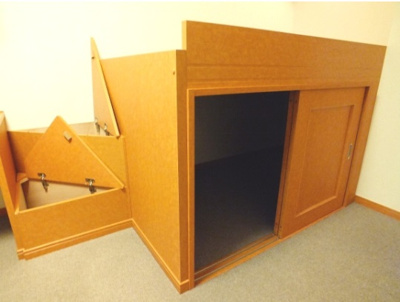 【展望】 | カーサーセン | ベット下は収納スペースになっています