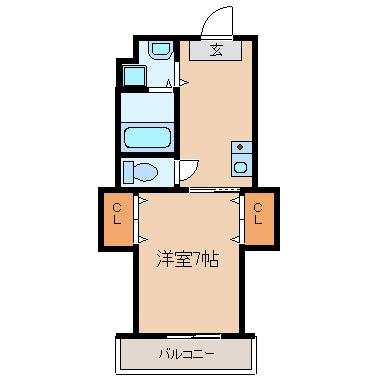 【間取り】 | ラフィーネ南森町