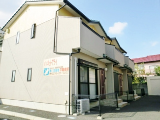 【外観】 | 大泉町吉田　メゾネット　追い焚き機能付風呂付き　テレビ付きドアホン付き